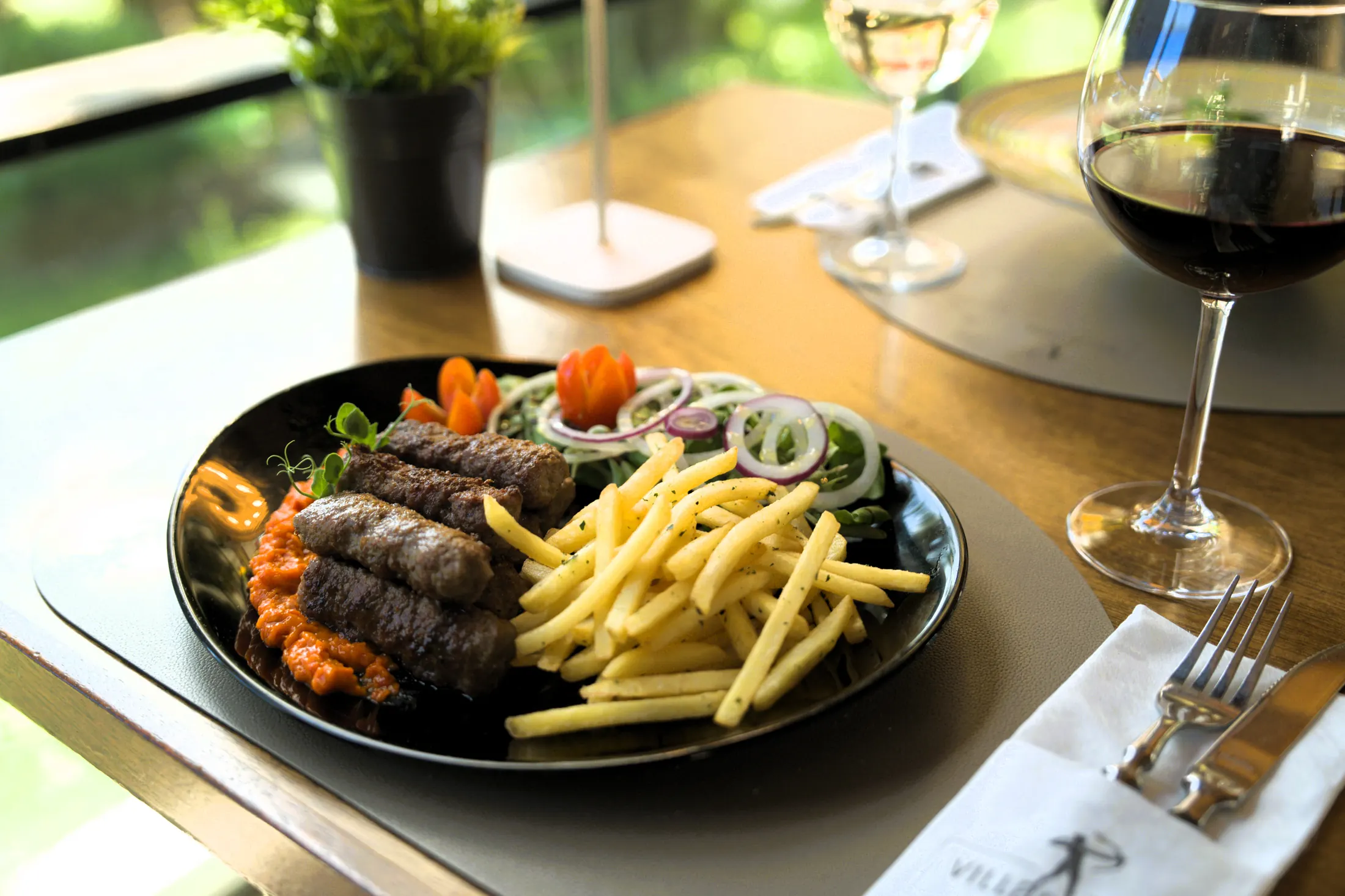 Ćevapčići with french fries, Pizzeria Villa Diana, Lučac, Split